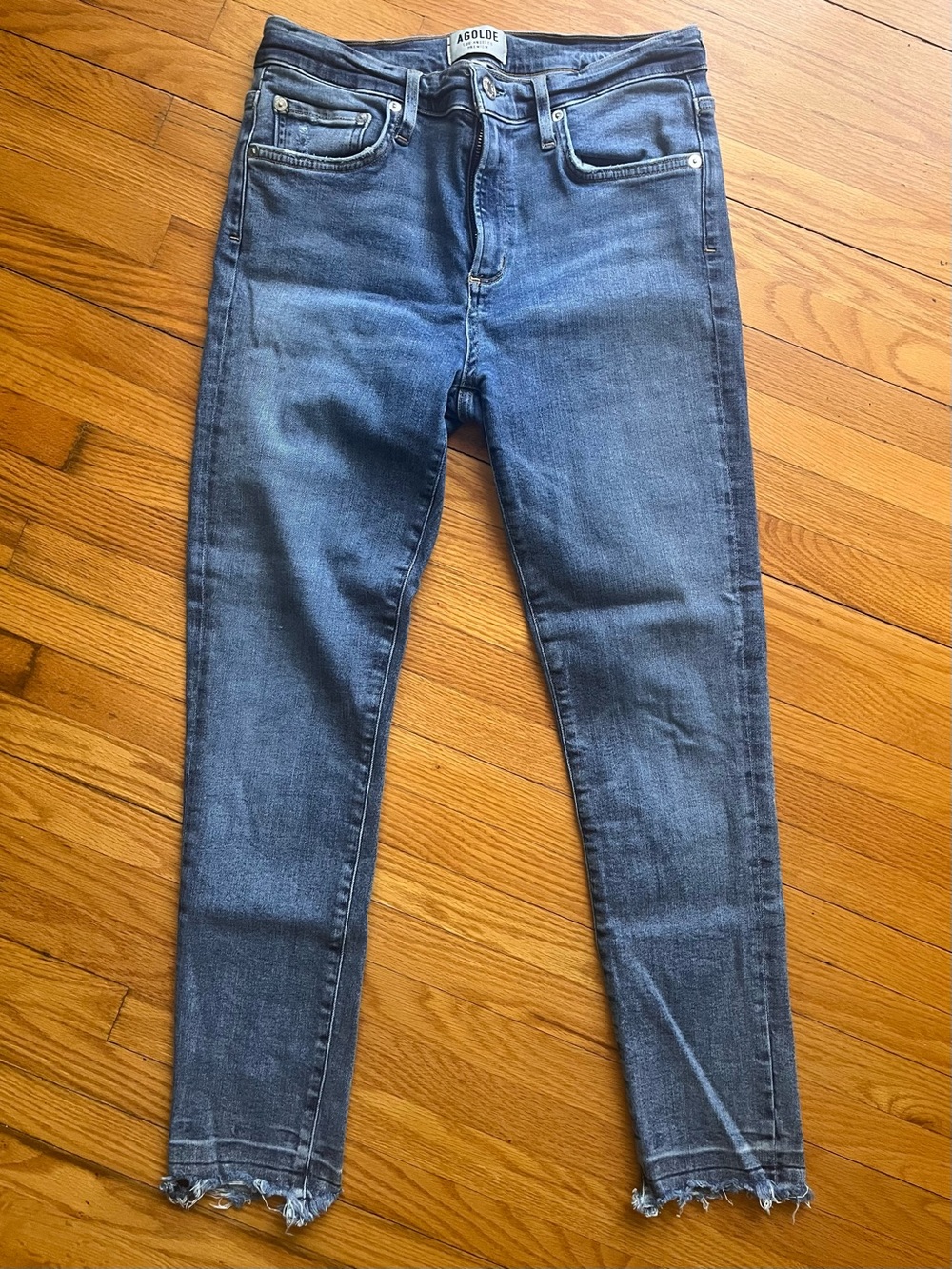AGOLDE Sophie High Rise Skinny Crop Size 28